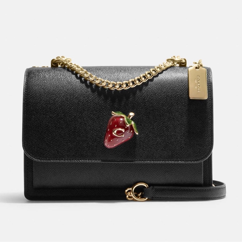 NWT COACH Klare Crossbody In Signature Canvas With Strawberry Shoulder Bag CH331